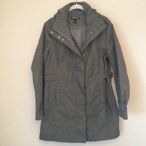 Grey Trench Rain Coat